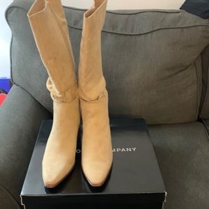 New Tan Block Heel Boot